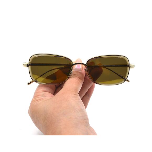 LOEWE LW40159U 32G GOLD BROWN GOLD MIRROR AUTHENTIC SUNGLASSES - Picture 10 of 11
